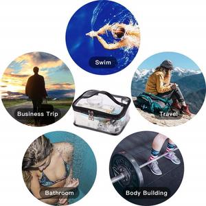 Bolsa de Maquillaje Transparente Portátil de Fábrica con Cremallera, Estuche de Viaje Transparente, Bolsa de Aseo de PVC con Cremallera y Asa - Product Image 6