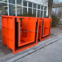 Moule en acier robuste et réutilisable pour caniveau en U, pour la réalisation de caniveaux en béton préfabriqué et de mangeoires de drainage des déchets d'élevage