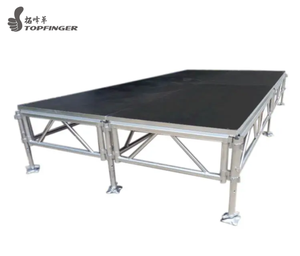 Plate-forme de scène en aluminium Scène en aluminium avec quatre pieds pour concert extérieur - Product Image 1