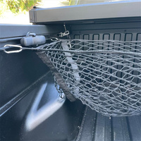 Filet de rangement à 3 poches en maille extensible pour coffre de voiture, filet de rangement en maille noire pour voiture, SUV, camionnette, coffre de fourgonnette
