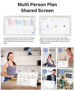 15-inch Wall Planner Digital <b>Calendar</b> & Chore Chart, Smart Touch Interactive Display for Family Schedules Smart Family Planner - Product Image 5