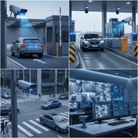 Cámara de Reconocimiento de Matrículas Lierxin LEX-ANPR-AI Multicapa HDI ANPR AI con PCB de 6 Capas, NPU, H.265, LED IR, Controlador PoE para Estacionamiento
