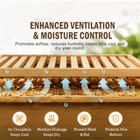 Matériel d'apiculture anti-humidité : Rangement ventilé pour ruches Langstroth 8 et 10 cadres
