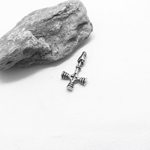 yunnique <b>Men's</b> Stainless Steel <b>Cross</b> Pendant Necklace Party Fashion Jewelry Hip Hop Style - Product Image 3