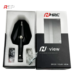 Nouvel ensemble de rétroviseurs latéraux pliables universels pour moto et scooter, en alliage d'aluminium CNC, lentille convexe grand angle, clair, 10 mm - Product Image 6