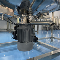 Mélangeur émulsifiant homogénéisateur sous vide 500L pour la fabrication de crèmes, lotions, sérums, gels, shampoings et produits cosmétiques et de soins de la peau