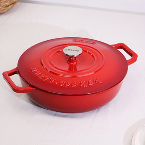 Olla <span class=keywords><strong>de</strong></span> Hierro Fundido <span class=keywords><strong>Antiadherente</strong></span> <span class=keywords><strong>de</strong></span> Fabricante Original, Sartén, Olla para Sopa, Olla para Guisos, Estilo <span class=keywords><strong>de</strong></span> Lujo Ligero, Alta Estética, Universal - Product Image 6