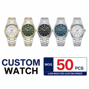 Montres-bracelets à quartz de luxe pour hommes, design cadran personnalisé, 1 pièce en stock, 50 pièces, fabrication OEM/ODM, référence Curren 8439 - Product Image 1