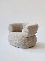 Fauteuil de luxe paresseux, chaise de salon, nordique, moderne, loisirs, salon, chambre à coucher, meubles en tissu velours et laine d'agneau
