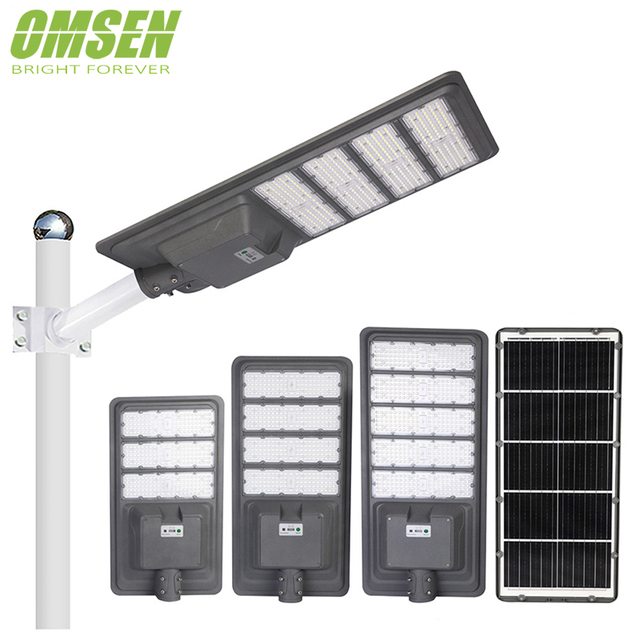 Integrated Industrial All in One 300w 400W 500W Highlight Solar Led Street Light Outdoor with Lithium Battery
