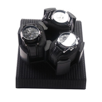 Remontoir de montres intelligent et silencieux Pro Smart Active à 3 emplacements avec arrêt automatique par détection de lumière, boîtier en fibre de carbone pour montres de luxe
