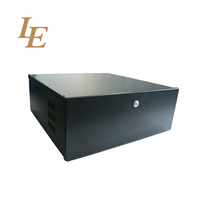 Boîtier de sécurité en acier pour DVR avec ventilateur, boîte de protection en métal noir pour enregistreur vidéo numérique mobile MDVR, protection NVR DVR