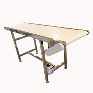 Bande transporteuse alimentaire en PU blanc industriel à cadre en acier inoxydable 304 du fabricant chinois pour les restaurants et les industries de vente au détail - Product Image 2