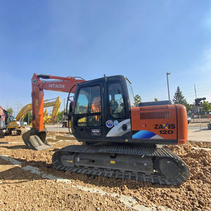 Excavadora sobre orugas mediana usada de gran venta hecha en Japón, ZX120 casi nueva con alta calidad a un precio bajo en buenas condiciones - Product Image 1