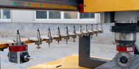 Nouveau routeur CNC automatique 1300x2500 ATC pour gravure sur bois avec contrôle Syntec, axe C, scie à 90 degrés et moteur haute puissance – Vente chaude 2025