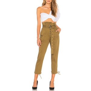 Venta caliente con cinturón de <span class=keywords><strong>moda</strong></span> de Mujeres de cintura alta pantalones de carga - Product Image 4