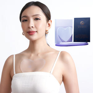 Coussinets de poitrine en silicone anti-rides coeur soins de la peau naturels meilleur anti-rides patchs en silicone réutilisables anti-âge vente en gros - Product Image 5