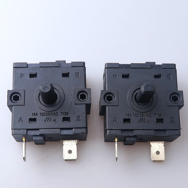 16A 2-Pin 250V Safety Certified Rotary Switch-JIEYUE Brand Reliable for Hot Pot Fan Heater Oven & Home Electrical Systems