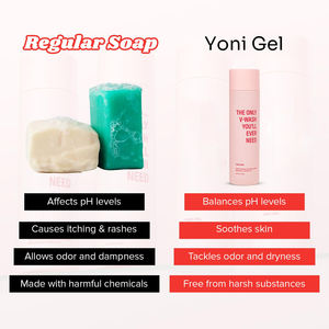 毎日のクレンジング & 月経ケアのためのヨニジェルウォッシュOEM/ODMプライベートラベル天然有機フェミニン親密なケアpHバランス - Product Image 5