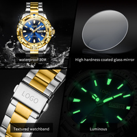 Montres à quartz pour hommes OEM 5560, nouvelles, étanches, aiguilles lumineuses, montre de luxe en acier inoxydable pour hommes, Montre Relojes