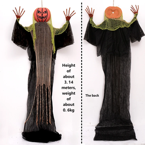 Ghost Gigante Luminoso da Appendere da 3M con Suono e Controllo Vocale, Decorazione di Halloween a Tema Casa Infestata, Luce Colorata a Forma di <span class=keywords><strong>Zucca</strong></span> - Product Image 3