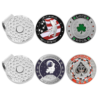 Prix d'usine Accessoires de golf Marqueurs de balles Logo personnalisé Marqueur de balle de golf en métal