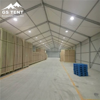 Grande tente de réception blanche imperméable de haute qualité, tente de stockage industrielle, hangar imperméable