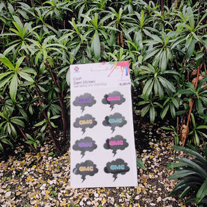 Pegatina de Espejo con Laminación Brillante Ecológica, Impresa con UV, Diseño de Dibujos Animados, Multiforma, para Decoración del Hogar - Product Image 3