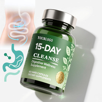 Nettoyant Intestinal Naturel à Marque Privée pour Homme et Femme – Soutien Digestif, Équilibre Intestinal, Amélioration de la Santé du Côlon – Cure de 15 Jours en Capsules