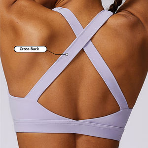 OEM ODM Manufacture Gym Active Wear Women Gym <strong>Bra</strong> Custom Logo <strong>Sports</strong> <strong>Bras</strong> For Big Breast Womens Compression <strong>Sports</strong> <strong>Bra</strong> Crew Neck - Product Image 3