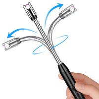 Allume-cigare électrique Usb à arc unique rechargeable sans flamme pour bougie de barbecue