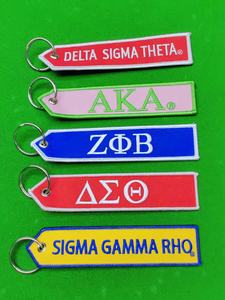 พวงกุญแจปักลายตัวอักษรกรีก - Product Image 2