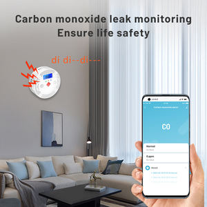 Détecteur intelligent de monoxyde de carbone Tuya Wifi avec écran LCD, alarme sonore et lumineuse 70 dB, moniteur de qualité de l'air - Product Image 2