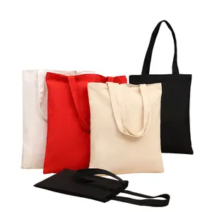 供应商个性化定制印花促销有机帆布彩色手提包购物袋