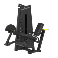 Machine de musculation professionnelle à charge par disques pour extensions et flexions des jambes, prix de gros