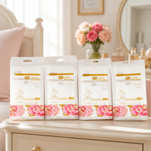 Toallitas Húmedas Femeninas CHINOISERIE al por Mayor, Paquete de 10 Unidades, Diseño de Peonía y Grulla Dorada, Envueltas Individualmente - Product Image 5