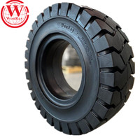 Roues de chariot élévateur utilisées par Linde, pneus pleins de chariot élévateur/pneus 7.50-16 pneu de direction de dérapage