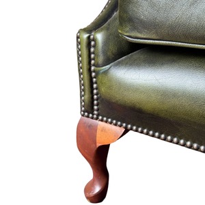 เก้าอี้พักผ่อนพนักพิงสูงระดับพรีเมียม พร้อมเบาะนุ่มหุ้มผ้า และโครงไม้เนื้อแข็ง นั่งสบาย เหมาะสำหรับห้องนั่งเล่น โรงแรม และเลานจ์ - Product Image 4