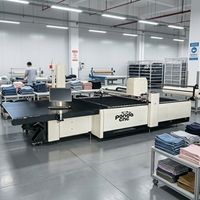 Machine de découpe automatique de tissus CNC PANDA, coupeuse de vêtements 120m/min pour vêtements de nuit, t-shirts, robes, couture