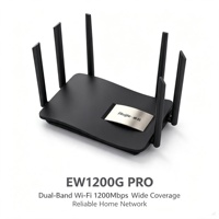 Routeur WiFi Mesh Ruijie EW1200G PRO d'occasion Xinsuhang à 6 antennes, signal puissant, ports RJ45 Gigabit complets, compatible FTTH