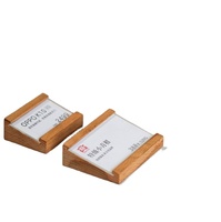Porte-étiquettes de boulangerie, clip pour étiquettes de desserts, présentoir d'étiquettes de prix, tableau de prix en bois