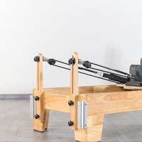 Lit d'équilibre corporel, reformer de Pilates à domicile, machine d'exercice d'étirement, machine de fitness, reformers de Pilates en bois de chêne fabriqués en studio