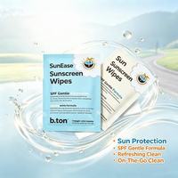 Lingettes solaires individuelles de qualité supérieure, 30 pièces, pour les voyages en plein air, protection solaire quotidienne du visage