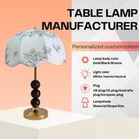 Lampe de table LED rechargeable sans fil en bois design avec base en tissu, lumière tactile, décoration d'intérieur de luxe pour restaurant, hôtel, salon
