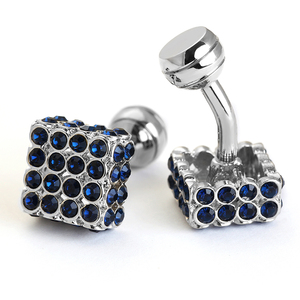 <span class=keywords><strong>Gemelli</strong></span> per uomo donna <span class=keywords><strong>camicia</strong></span> classica con strass di cristallo <span class=keywords><strong>gemelli</strong></span> regali di nozze <span class=keywords><strong>gemelli</strong></span> Bling gioielli regalo di anniversario - Product Image 4