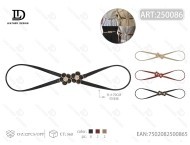 Catena da Vita in Lega d'Acciaio per Donna, Design con Fiocco, Placcatura Nera, Gioiello per il Corpo alla Moda per Uso Quotidiano - Product Image 1