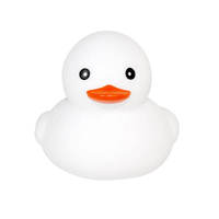 Jouet de bain en PVC souple écologique personnalisé en forme de canard jaune pour bébé, jouet de salle de bain en plastique de dessin animé