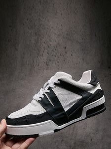 Высококачественные мужские и женские кроссовки-кеды черного цвета на шнуровке, дизайнерские, класса люкс, из натуральной кожи, на толстой подошве, повседневные, без каблука - Product Image 5