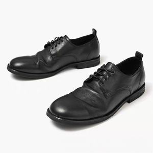 รองเท้าปาร์ตี้หนังคุณภาพสูงกันน้ำกันลื่นแฟชั่นสบาย ๆ สีดำแบรนด์ดังสำหรับธุรกิจและลำลอง - Product Image 3