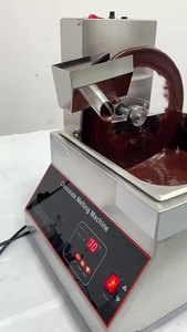 Hoàn toàn tự động thương mại nhỏ liên tục bánh xe sô cô la melter máy nóng chảy sô cô la ủ máy nóng chảy - Product Image 5